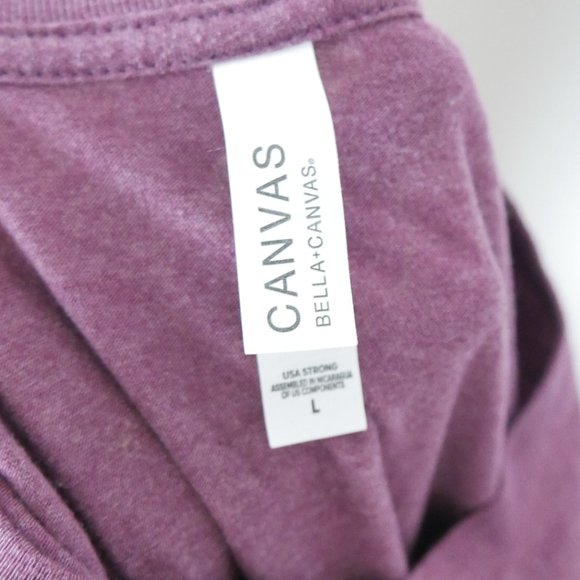 Canvas Boutique I Run on Coffee and Christmas Spirit Maroon Graphic Tee Large L - Picture 5 of 9